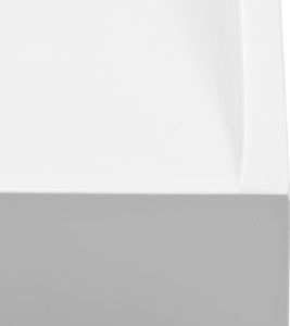 Umywalka vidaXL Umywalka, 120x46x11 cm, kompozyt mineralny/marmurowy, biała 5