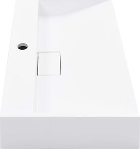 Umywalka vidaXL Umywalka, 60x38x11cm, kompozyt mineralny/marmurowy, biała (144064) 4