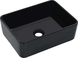 Umywalka vidaXL Umywalka, 40 x 30 x 13 cm, ceramiczna, czarna 1
