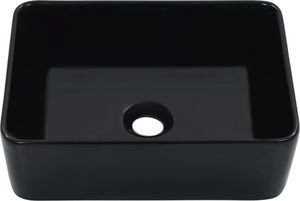 Umywalka vidaXL Umywalka, 40 x 30 x 13 cm, ceramiczna, czarna 2