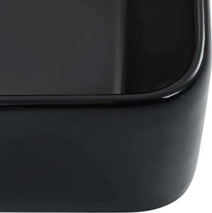 Umywalka vidaXL Umywalka, 40 x 30 x 13 cm, ceramiczna, czarna 5