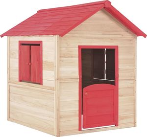 vidaXL Domek dla dzieci z drewna jodłowego 91792 1