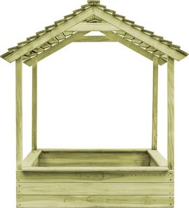 vidaXL Domek ogrodowy do zabawy z piaskownicą 120x110 cm (44907) 2