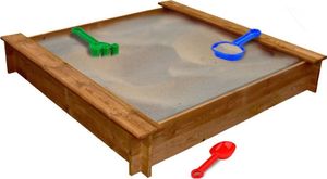 vidaXL Piaskownica z drewna 120x120 cm (41658) 2