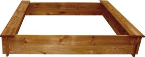 vidaXL Piaskownica z drewna 120x120 cm (41658) 3