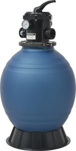 vidaXL Piaskowy filtr basenowy z zaworem 6 drożnym, niebieski, 460 mm 1