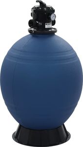 vidaXL Piaskowy filtr basenowy z zaworem 6 drożnym, niebieski, 660 mm 1