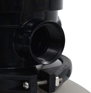 vidaXL Piaskowy filtr basenowy z zaworem 4 drożnym, szary, 350 mm 4