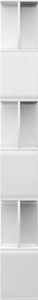 vidaXL Regał na książki/przegroda, wysoki połysk, biały, 80x24x192 cm 6