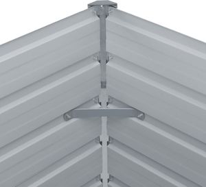 vidaXL Donica do podniesionej rabaty, 100x100x45 cm, stal, brązowa 5