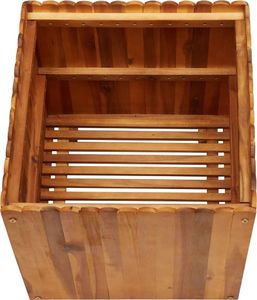 vidaXL Donica ogrodowa, 50x50x50 cm, lite drewno akacjowe 3