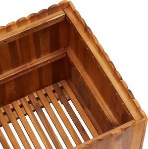 vidaXL Donica ogrodowa, 50x50x50 cm, lite drewno akacjowe 4