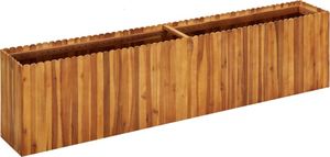 vidaXL Donica ogrodowa, 200x30x50 cm, lite drewno akacjowe 1