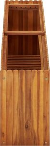 vidaXL Donica ogrodowa, 150x30x50 cm, lite drewno akacjowe 3