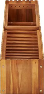 vidaXL Donica ogrodowa, 150x30x25 cm, lite drewno akacjowe 3