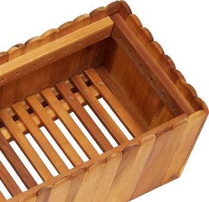 vidaXL Donica ogrodowa, 150x30x25 cm, lite drewno akacjowe 5