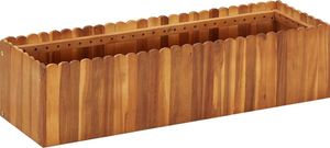 vidaXL Donica ogrodowa, 100x30x25 cm, lite drewno akacjowe 1