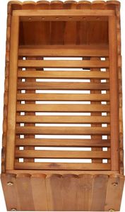 vidaXL Donica ogrodowa, 50x30x25 cm, lite drewno akacjowe 4