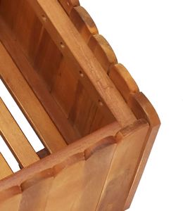 vidaXL Donica ogrodowa, 50x30x25 cm, lite drewno akacjowe 5