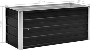 vidaXL Gabion ogrodowy antracytowy, 100x40x45 cm 7