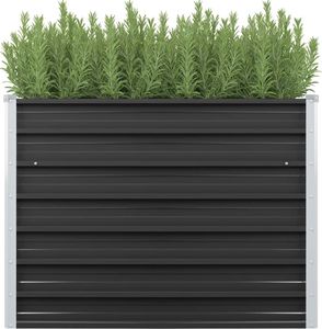 vidaXL Donica ogrodowa, antracytowa, 100x40x77 cm, galwanizowana stal 2