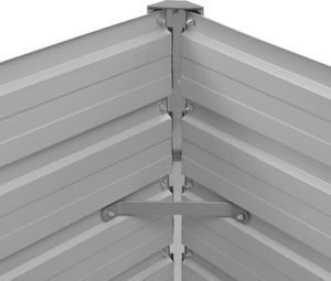 vidaXL Donica ogrodowa, antracytowa, 100x40x77 cm, galwanizowana stal 6