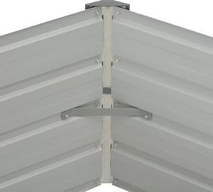 vidaXL Donica do podniesionej grządki, antracytowa, 129x129x45 cm 5