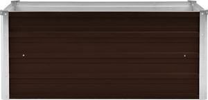 vidaXL Donica ogrodowa, brązowa, 100 x 40 x 45 cm, galwanizowana stal 4