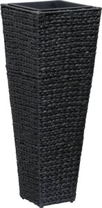 vidaXL Donice ogrodowe, 3 szt., hiacynt wodny, czarne 5