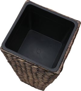 vidaXL Donice ogrodowe, 3 szt., hiacynt wodny, ciemnobrązowe 5