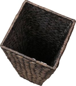 vidaXL Donice ogrodowe, 3 szt., hiacynt wodny, ciemnobrązowe 6