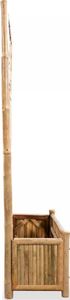 vidaXL Donica z trejażem, bambusowa, 70 cm 2