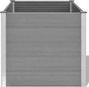 vidaXL Donica ogrodowa z WPC, 100 x 100 x 91 cm, szara 3