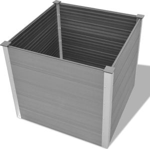 vidaXL Donica ogrodowa z WPC, 100 x 100 x 91 cm, szara 4