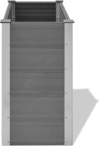vidaXL Donica ogrodowa WPC 100x50x91 cm, szara 4