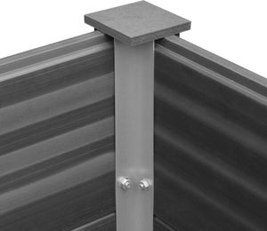 vidaXL Donica ogrodowa WPC 100x50x91 cm, szara 5