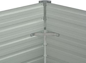 vidaXL Gabion ogrodowy z galwanizowanej stali, 129x129x77 cm, zielony 4