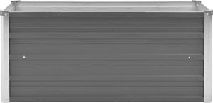 vidaXL Donica ogrodowa z galwanizowanej stali, 100x40x45 cm, szara 3