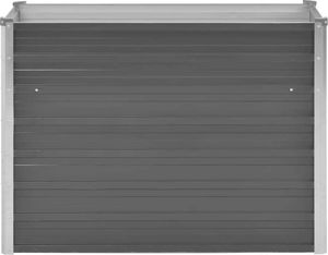vidaXL Donica ogrodowa z galwanizowanej stali, 100x40x77 cm, szara 3