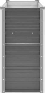 vidaXL Donica ogrodowa z galwanizowanej stali, 100x40x77 cm, szara 4