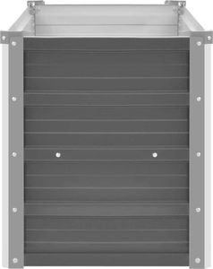 vidaXL Donica ogrodowa z galwanizowanej stali, 160x40x45 cm, szara 4
