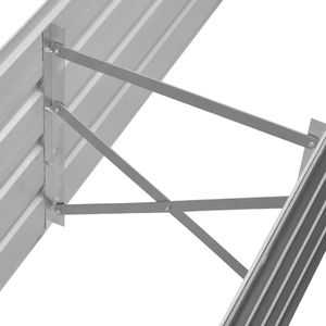 vidaXL Donica ogrodowa z galwanizowanej stali, 160x40x45 cm, szara 5