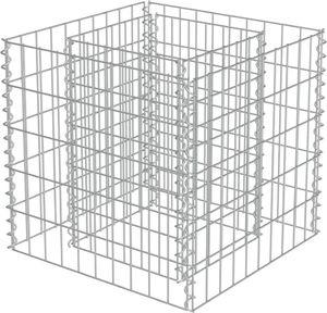 vidaXL Donica gabionowa z galwanizowanej stali, 50 x 50 x 50 cm 2