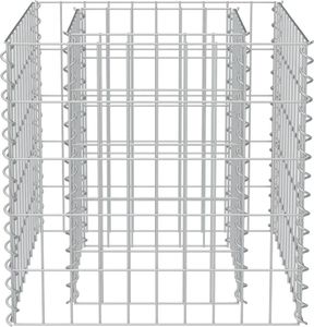 vidaXL Donica gabionowa z galwanizowanej stali, 50 x 50 x 50 cm 3