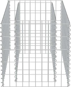 vidaXL Donica gabionowa z galwanizowanej stali, 90 x 50 x 50 cm 4