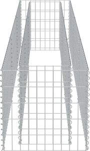 vidaXL Donica gabionowa z galwanizowanej stali, 270 x 50 x 50 cm 4
