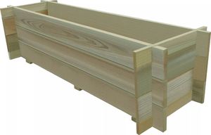 vidaXL Skrzynia ogrodowa, impregnowane drewno sosnowe FSC, 120 cm 1
