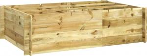 vidaXL Donica 150 x 150 x 40 cm, impregnowane drewno FSC 1