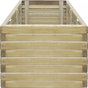 vidaXL Donica 100 x 50 x 40 cm, prostokątna, drewno FSC 3