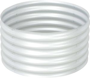 vidaXL Donica ogrodowa z galwanizowanej stali, 80x80x44 cm, srebrna 2